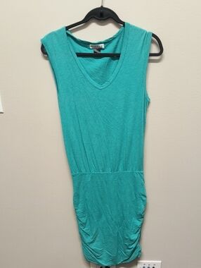 Velvet by Graham & Spencer Turquoise V-Neck Sleeveless Tank Dress